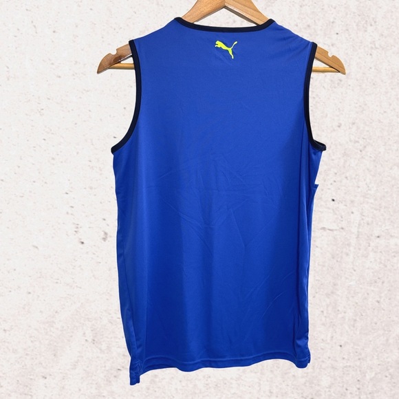 Puma Blue and White Athletic Tank Top - Picture 2 of 3